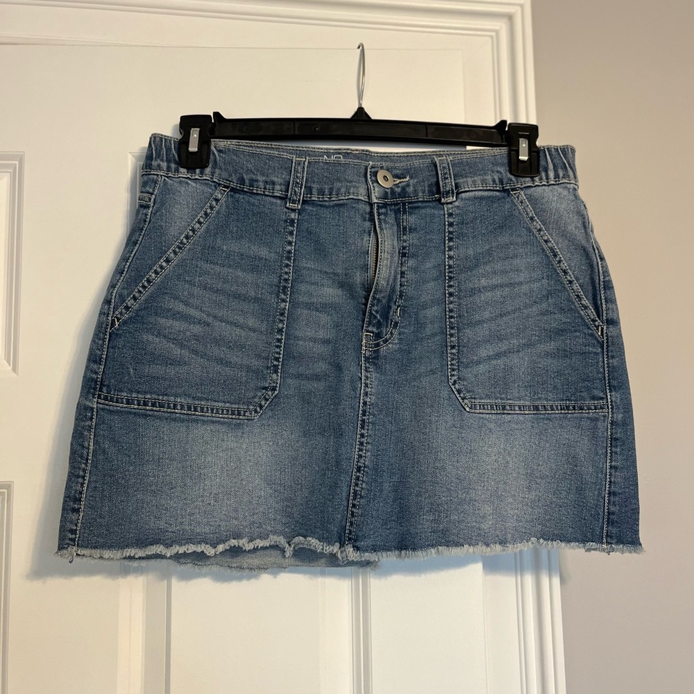 NOBO Blue Mini Skirt for Casual Wear